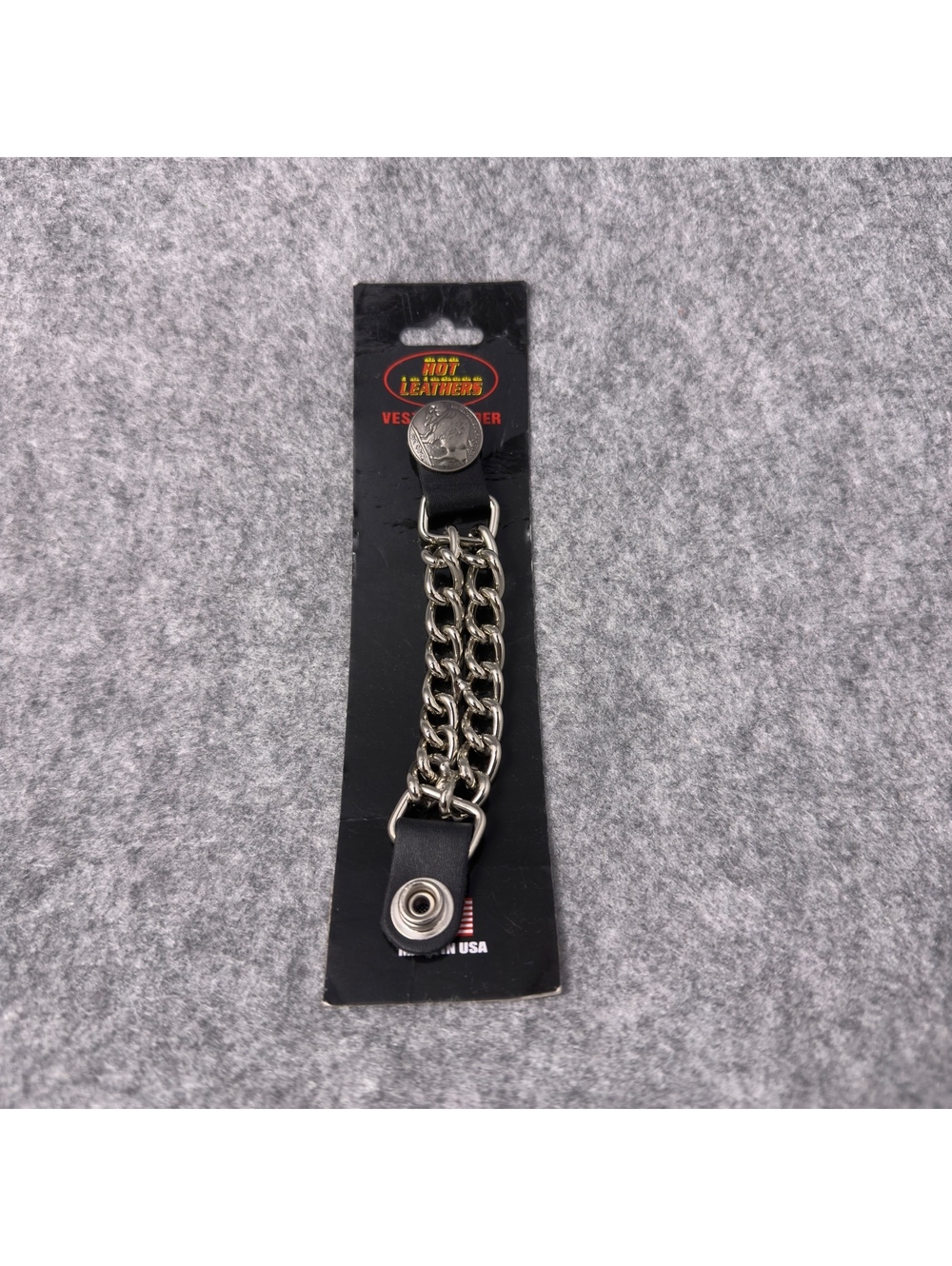 Hot Leathers Buffalo Nickel Vest Extender Chain